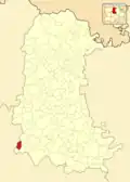 Расположение муниципалитета на карте провинции