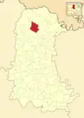 Расположение муниципалитета на карте провинции