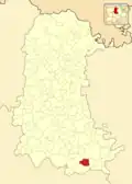 Расположение муниципалитета на карте провинции