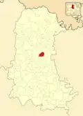 Расположение муниципалитета на карте провинции