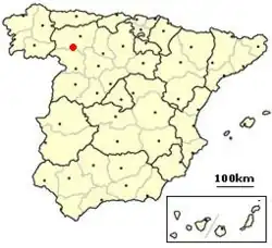 Расположение муниципалитета на карте провинции