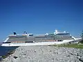 Celebrity Eclipse с трудом поместился у 24 причала Таллинского порта