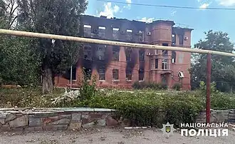 Поликлиника в Торецке после обстрелов(июль 2024 года)