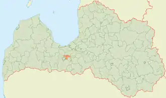 Ценская волость на карте