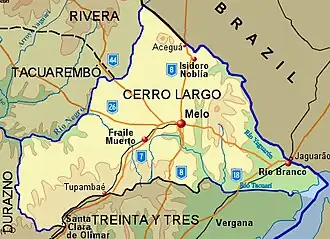 Серро-Ларго на карте