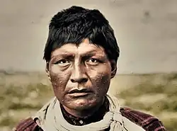 Цветная фотография вождя Хуана Хосе Шагальо