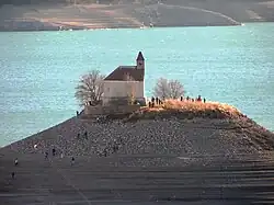 Часовня Сен-Мишель зимой