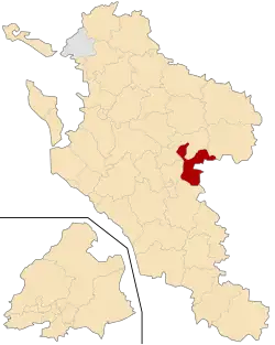 Кантон на карте департамента Приморская Шаранта