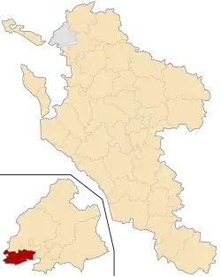 Кантон на карте департамента Шаранта Приморская