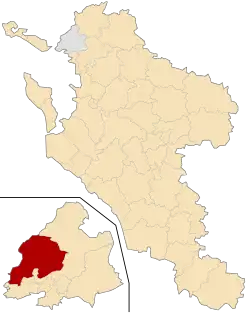 Кантон на карте департамента Шаранта Приморская