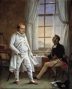 Наполеон на Острове Святой Елены диктует генералу Гурго свою биографию. Около 1830. Музей Наполеона на острове Экс