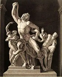 Лаокоон и его сыновья. 1807. Гравюра резцом по меди, акватинта