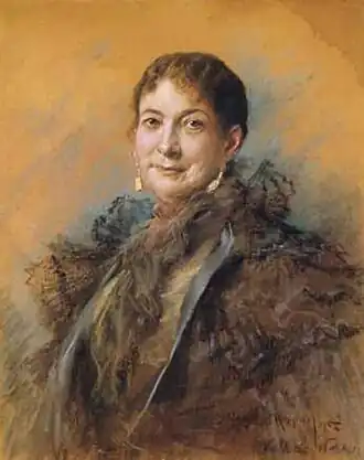 Портрет работы Йозефа Арпада Коппая. 1895