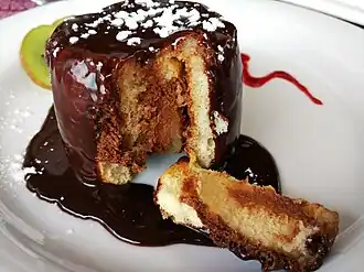 Шарлотка с шоколадом