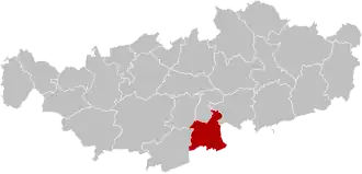 Расположение муниципалитета на карте провинции