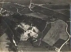 Руины, фотография с аэроплана 27 июня 1917 года