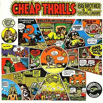 Обложка альбома Big Brother & the Holding Company «Cheap Thrills» (1968)