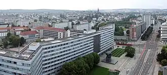 Брюккенштрассе в Хемнице, где произошли беспорядки