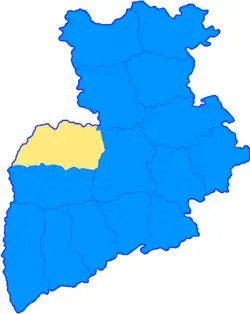 Городнянский уезд на карте