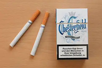 Сигареты Chesterfield из Германии