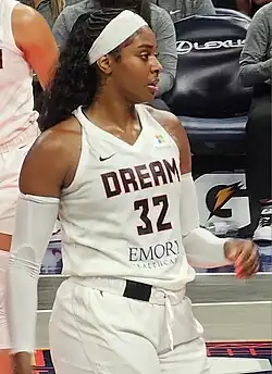 Паркер в игре за «Атланта Дрим» против «Индиана Фивер» (13 июня 2024 года)