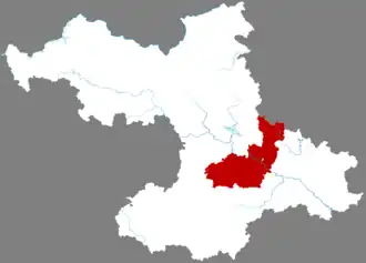 Тяньян на карте