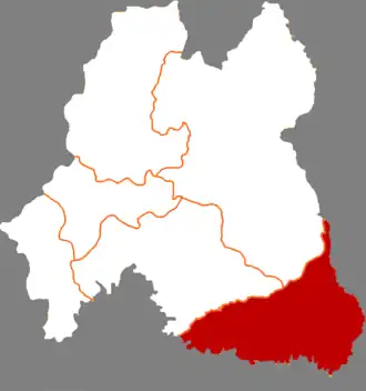 Чанбай-Корейский автономный уезд на карте