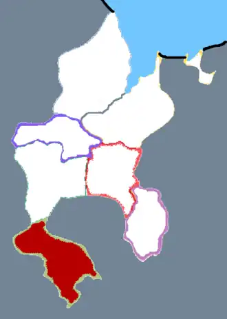 Цзоупин на карте