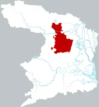 Линьли на карте