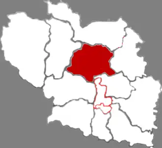 Сянъюань на карте