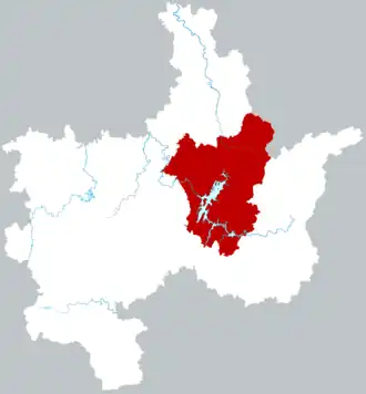 Цзысин на карте