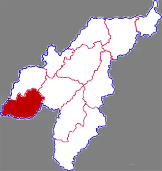 Сяцзинь на карте