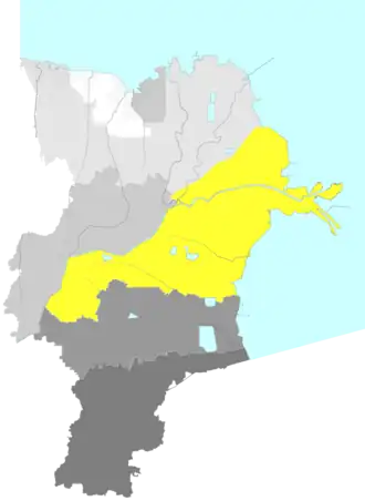 Кэньли на карте