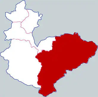 Сюньсянь на карте