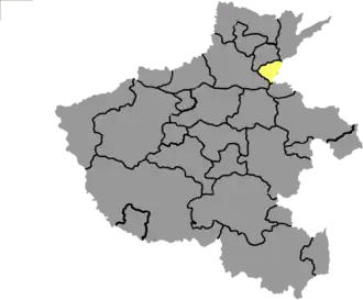 Чанъюань на карте