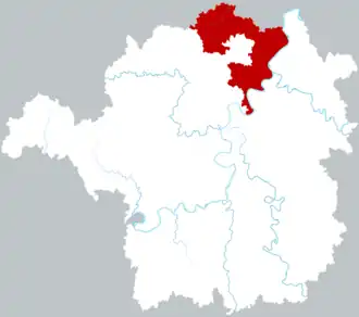 Хэншань на карте