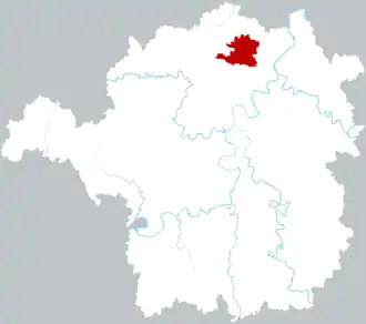 Наньюэ на карте