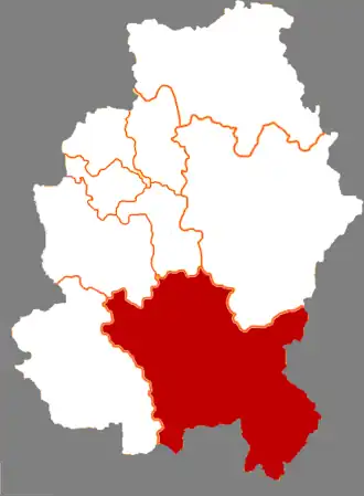 Хуадянь на карте