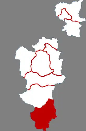 Дачэн на карте