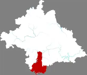 Лянцин на карте