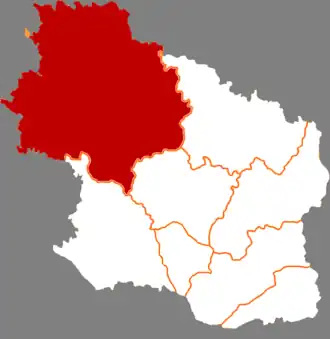 Хуаньсянь на карте