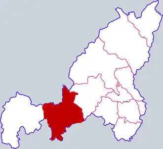 Цзинбянь на карте