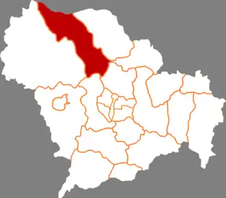 Линшоу на карте