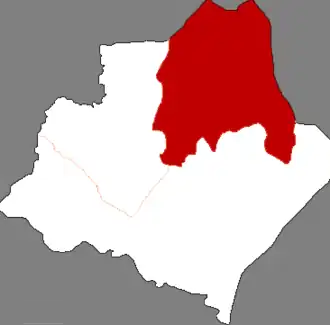 Хуэйнун на карте