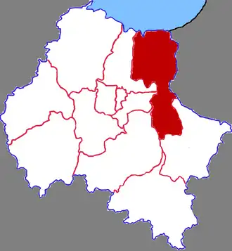 Чанъи на карте