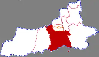 Чанъань на карте