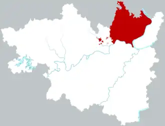 Юйху на карте