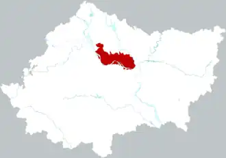 Фаньчэн на карте