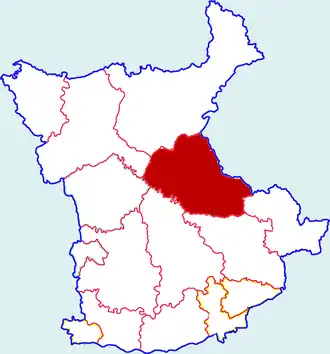 Чуньхуа на карте