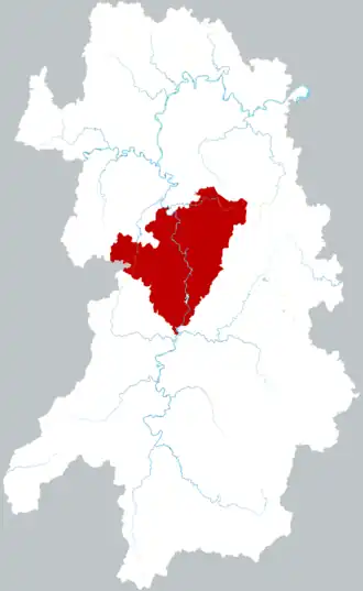 Шуанпай на карте